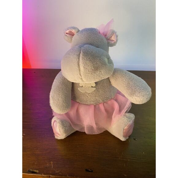 Histoire D’ours Gray Tutu Ballerina Hippo Plush Stuffed Animal Plush Toy 9” Tall - Picture 1 of 8